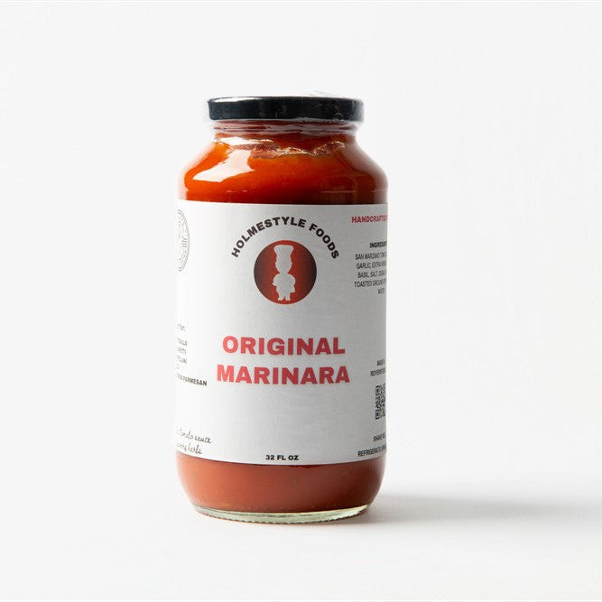 Jar of Original Marinara sauce on a white background