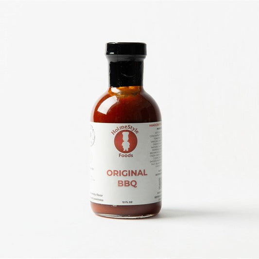 Bottle of Original BBQ sauce on a white background